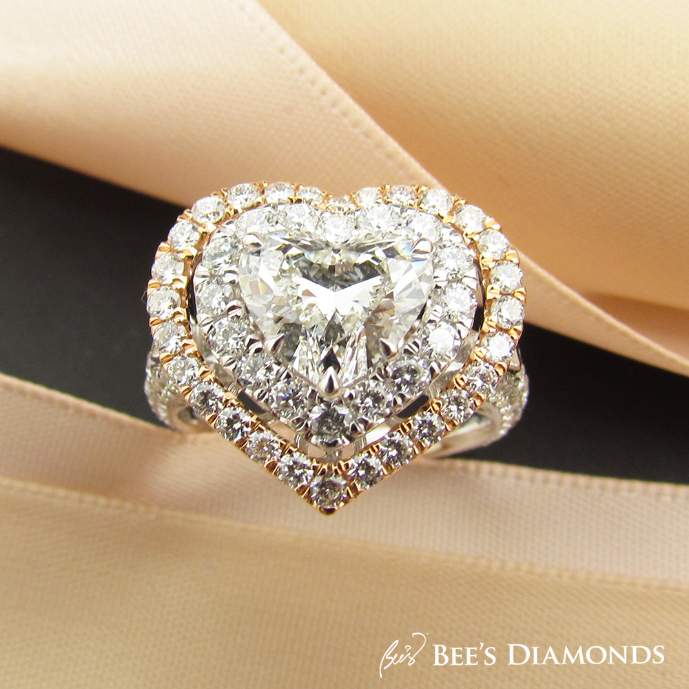 Bespoke Heart Shape Diamond Ring | Bee’s Diamonds