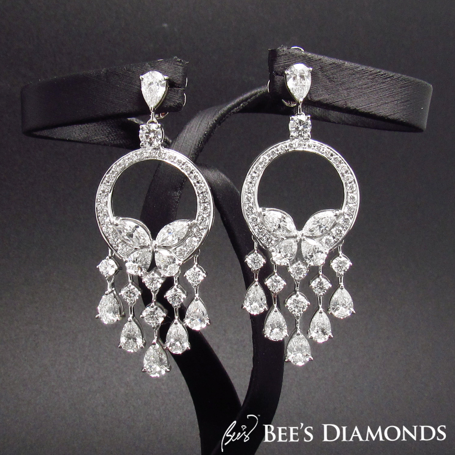 Gorgeous diamond earrings | Bee's Diamonds