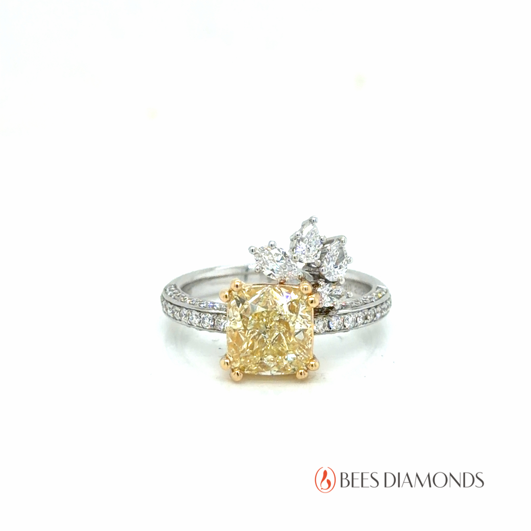 Bloom of Light Radiant Yellow Diamond Ring